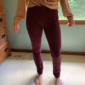Women’s Loft Marisa Skinny 2T plum/burgundy dress pants EUC